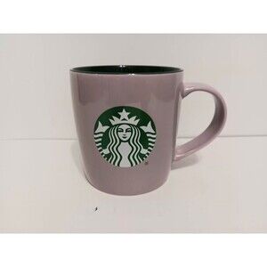 Starbucks Purple Green Ceramic Coffee Cup Mug